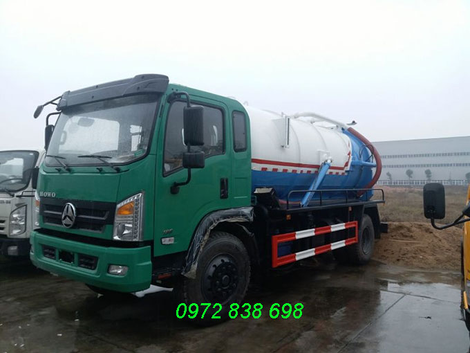 xe hút chất thải 10 khối howo