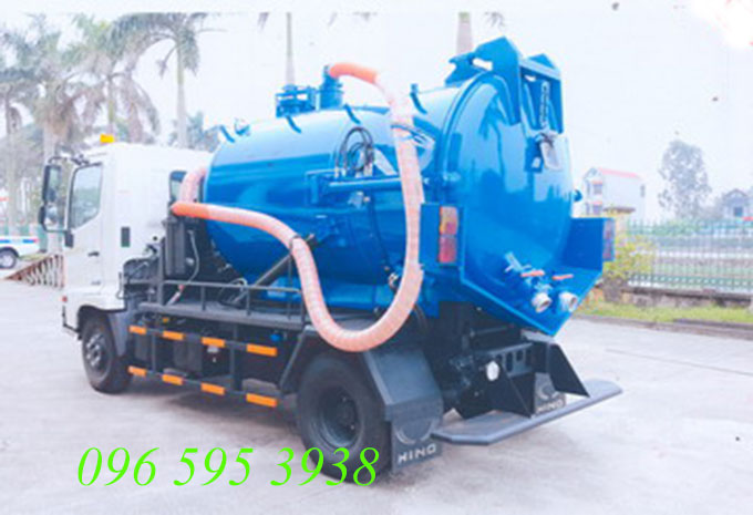 xe hút chất thải 5 khối hino fc