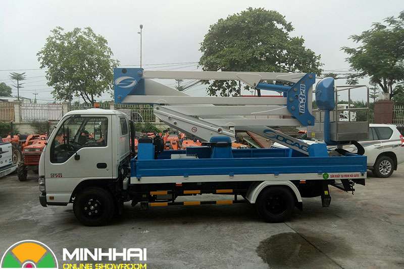 xe nâng người 20m isuzu socage