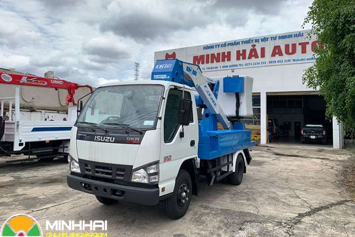 xe ô tô nâng người 14m isuzu socage