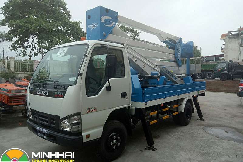 xe ô tô nâng người 20m isuzu socage
